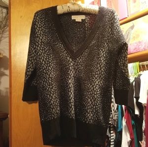 MK Metallic 3/4 Sleeved Sweater